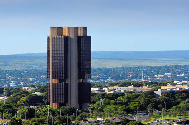 Brasilia, Federal District, Brazil: Central Bank of Brazil building,